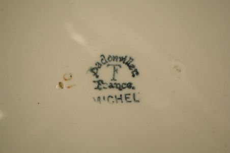 (n-5932) Badonviller Faience  Michel, suur tirin