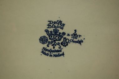 (n-5966) Delfts Blauw käsitsimaalitud suur seinataldrik "Suvi"