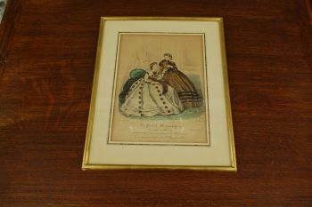 (n-5981)  Vana raamitud pilt Prantsuse vanast moeajakirjast