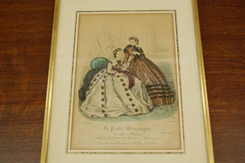 (n-5981)  Vana raamitud pilt Prantsuse vanast moeajakirjast 2