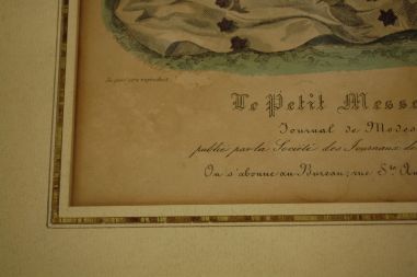 (n-5981)  Vana raamitud pilt Prantsuse vanast moeajakirjast