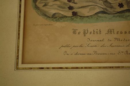 (n-5981)  Vana raamitud pilt Prantsuse vanast moeajakirjast