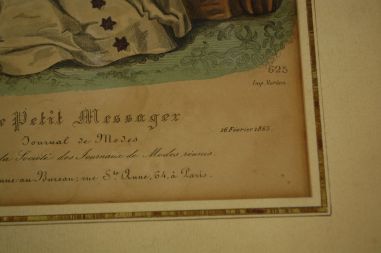 (n-5981)  Vana raamitud pilt Prantsuse vanast moeajakirjast