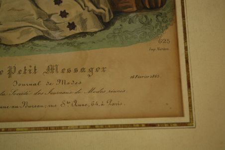 (n-5981)  Vana raamitud pilt Prantsuse vanast moeajakirjast