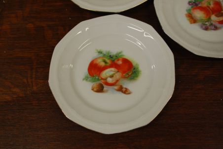 (n-5994) Puuviljadega koogitaldrikud, 5tk