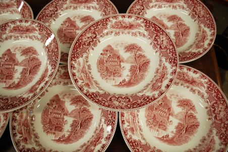 (n-6008) Maastricht Royal Sphinx, Petrus Regout, Cambridge Old England, supi-pastataldrikud, 8tk