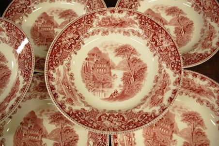 (n-6008) Maastricht Royal Sphinx, Petrus Regout, Cambridge Old England, supi-pastataldrikud, 8tk