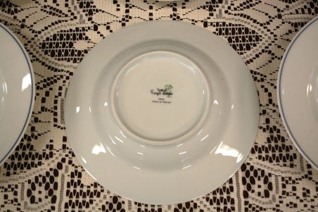 (n-6016/2) Royal Limoges, Fleurs au Papillon, supi-pastataldrikud, 6tk