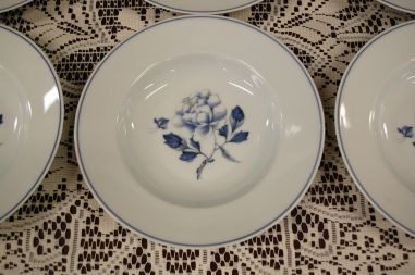 (n-6016/4) Royal Limoges, Fleurs au Papillon, supi-pastataldrikud, 5tk