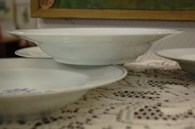 (n-6016/4) Royal Limoges, Fleurs au Papillon, supi-pastataldrikud, 5tk