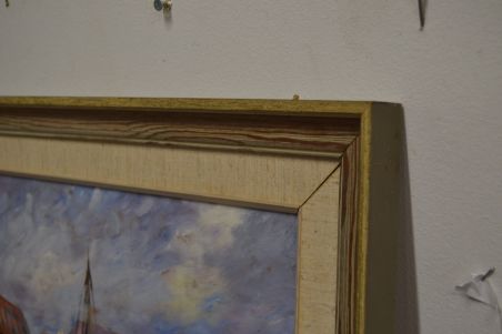 (n-6112) Signeeritud meremotiiviga maal, 1946.a.