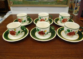 (n-6032/1) Villeroy & Boch Bauernblume, kohvitassid-taldrikud, 6tk 2