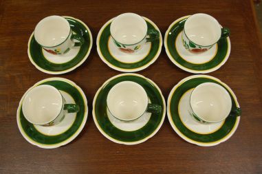 (n-6032/1) Villeroy & Boch Bauernblume, kohvitassid-taldrikud, 6tk