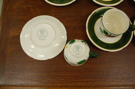 (n-6032/1) Villeroy & Boch Bauernblume, kohvitassid-taldrikud, 6tk