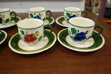 (n-6032/6) Villeroy & Boch Bauernblume, kohvitassid-taldrikud, 6tk