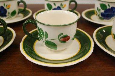 (n-6032/6) Villeroy & Boch Bauernblume, kohvitassid-taldrikud, 6tk