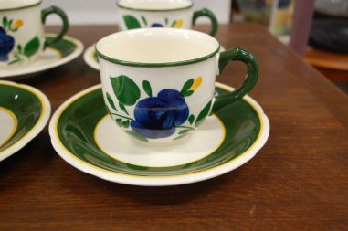(n-6032/6) Villeroy & Boch Bauernblume, kohvitassid-taldrikud, 6tk