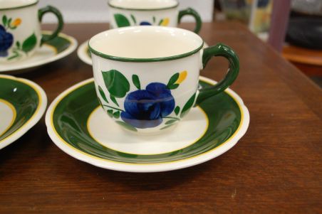(n-6032/6) Villeroy & Boch Bauernblume, kohvitassid-taldrikud, 6tk