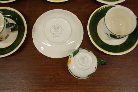 (n-6032/6) Villeroy & Boch Bauernblume, kohvitassid-taldrikud, 6tk