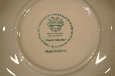 (n-6032/6) Villeroy & Boch Bauernblume, kohvitassid-taldrikud, 6tk