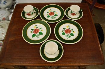 (n-6032/7) Villeroy & Boch Bauernblume, kohvitassid-salatitaldrikud, 3tk 2