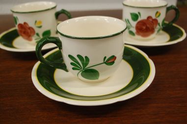 (n-6032/7) Villeroy & Boch Bauernblume, kohvitassid-salatitaldrikud, 3tk