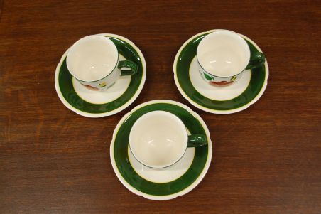 (n-6032/7) Villeroy & Boch Bauernblume, kohvitassid-salatitaldrikud, 3tk