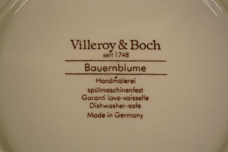 (n-6032/7) Villeroy & Boch Bauernblume, kohvitassid-salatitaldrikud, 3tk