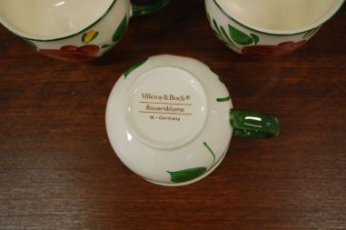 (n-6032/8) Villeroy & Boch Bauernblume, kohvitassid, 6tk
