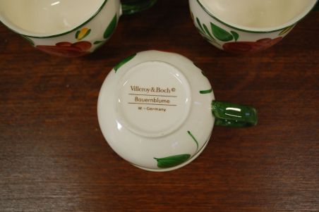 (n-6032/8) Villeroy & Boch Bauernblume, kohvitassid, 6tk
