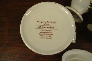 (n-6041/3) Villeroy & Boch Alt Amsterdam koorekann, suhkrutoos ja soolatoos