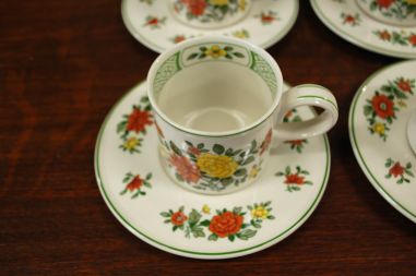 (n-5096/4) Villeroy &Boch, Summerday kohvitassid-taldrikud, 4tk