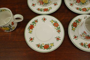 (n-5096/4) Villeroy &Boch, Summerday kohvitassid-taldrikud, 4tk