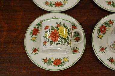 (n-5096/4) Villeroy &Boch, Summerday kohvitassid-taldrikud, 4tk