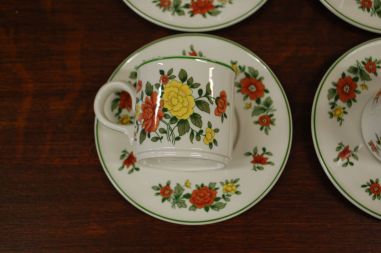 (n-5096/4) Villeroy &Boch, Summerday kohvitassid-taldrikud, 4tk