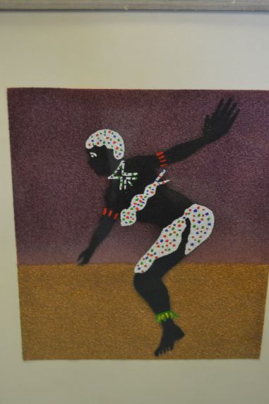 (p-928) Raamitud värvikirev töö