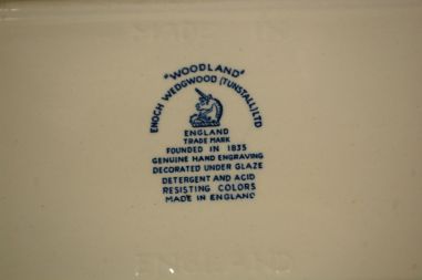 (n-6275/1) Enoch Wedgwood LTD. Woodland leiva-keeksivaagen