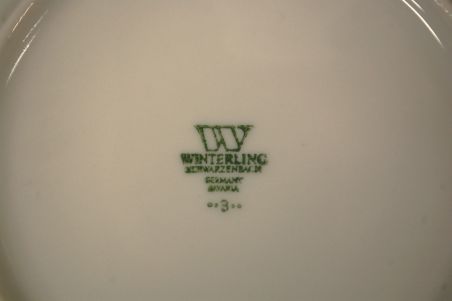 (n-6283/1) Bavaria Winterling Schwarzenbach, õlelillemustriga kohvitassid-taldrikud, 6tk