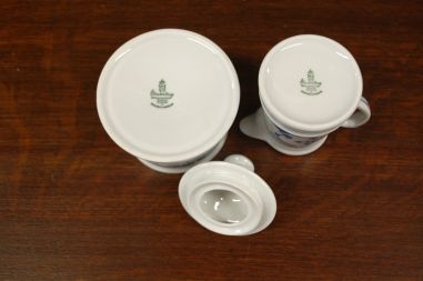 (n-6283/4) Bavaria Winterling Schwarzenbach, õlelillemustriga suhkrutoos ja koorekann