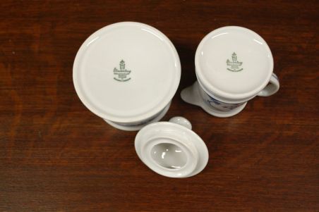 (n-6283/4) Bavaria Winterling Schwarzenbach, õlelillemustriga suhkrutoos ja koorekann