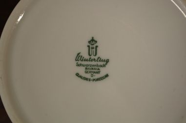 (n-6283/4) Bavaria Winterling Schwarzenbach, õlelillemustriga suhkrutoos ja koorekann