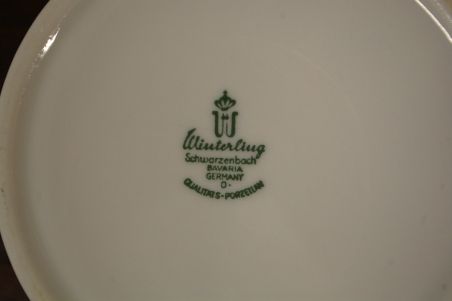 (n-6283/4) Bavaria Winterling Schwarzenbach, õlelillemustriga suhkrutoos ja koorekann