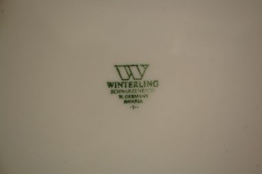 (n-6283/6) Bavaria Winterling Schwarzenbach, õlelillemustriga vaagen sangadega