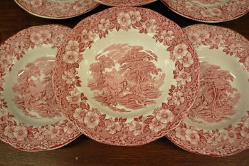 (n-6293/1) Enoch Wedgwood LTD, Woodland, supi-pastataldrikud, 6tk 2