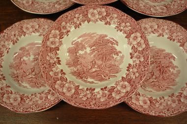 (n-6293/1) Enoch Wedgwood LTD, Woodland, supi-pastataldrikud, 6tk