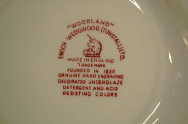 (n-6293/1) Enoch Wedgwood LTD, Woodland, supi-pastataldrikud, 6tk
