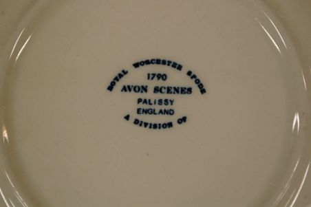 (n-6295) Royal Worcester LTD Avon Scenes Palissy, supi-pastataldrikud, 6tk