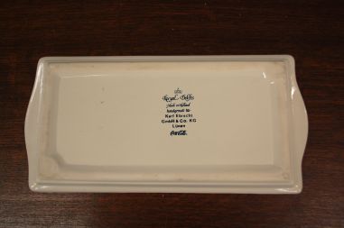 (n-6314) Royal Delfts käsitsimaalitud vaagen "Coca-Cola"