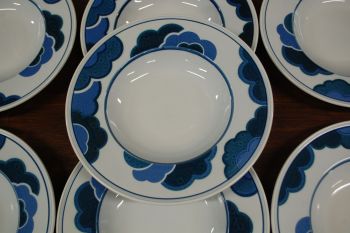 (n-6334/2) Villeroy & Boch Blue Cloud, supi-pastataldrikud, 7tk 2