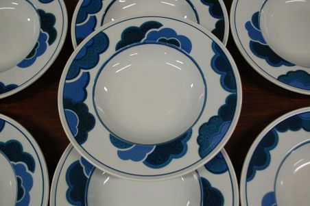 (n-6334/2) Villeroy & Boch Blue Cloud, supi-pastataldrikud, 7tk